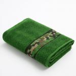 Полотенце махровое Love Life «Милитари» 70?130 см, цв. хаки, 100% хлопок, 360 г/м?