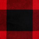 Плед «Этель. Клетка чёрно-красный», 200?220 см, корал-флис 220 г/м?