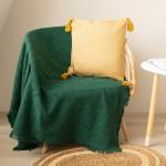 Плед SL Home Warm, 130?180 см, хлопок, изумрудный