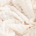 Плед «Этель. Клетка», 150?200 см, корал-флис, 240 г/м?, 100% полиэстер, молочный