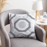 Наволочка декоративная 40?40 см, Circle black, 100% хлопок