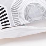 Наволочка декоративная 40?40 см, Circle black, 100% хлопок