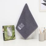 Полотенце махровое «Этель. Настоящий герой», 35?50±5 см, хлопок 100%, серое