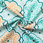 Штора блэкаут портьерная «Этель. Дамаск», зелёная, 200?250 см