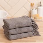 Полотенце для ног Love Life Turkish dream, 50?90 см, хлопок 100%, серое