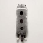 Мягкая игрушка «Котик», с пледом, 65 см, цвет серый