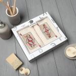 Полотенца махровые «Любовная пара», 35?60 см - 2 шт., хлопок 100%