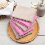 Махровые полотенца «Этель» Hi, baby, 30?30 см - 5 шт., хлопок 100%