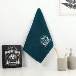 Полотенце махровое «Хозяин леса», 35?60 см, хлопок 100%, зелёное