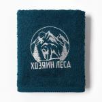 Полотенце махровое «Хозяин леса», 35?60 см, хлопок 100%, зелёное