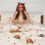 КПБ 'Чистый хлопок' 1,5 спальный, наволочки 50х70, поплин, 'Капибара ВБ' Пододеяльник 146х215 с прорезью, простыня классическая 150х215 подшита с 4-х сторон, наволочки 50х70 с клапаном - 2 шт