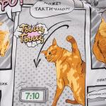 КПБ 1,5 спальный с 1 нав.50*70, поплин,100% хлопок, пл. 110 гр./кв.м 'Коты мемы' Пододеяльник 146х217; простыня 150х217; наволочка 50х70-1 шт.