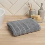 Полотенце для ног LoveLife Lines, 50?90 см, хлопок 100%, серое