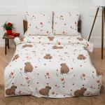 КПБ 'Традиция', 1,5 спальный, поплин, 100% хлопок, пл. 110 гр./кв.м., 'Капибара' Пододеяльник 146*217, простыня 150*217, наволочка 70*70 (2 шт.)