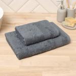 Полотенце махровое Love Life «Пассат», 50?90 см, хлопок 100%, тёмно-серое