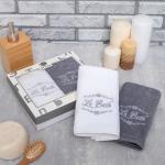 Полотенца махровые «Этель» Le Bath, 35?50 см - 2 шт., хлопок 100%