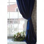 Штора портьерная «Этель», 145?270 см, валенсия голубая океан