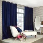 Штора портьерная «Этель», 265?270 см, валенсия голубая океан