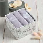 Махровые салфетки «Этель» Flowers, 30?30 см - 3 шт., хлопок 100%