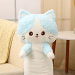 Мягкая игрушка-подушка «Кот», 100 см, цвет голубой