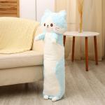 Мягкая игрушка-подушка «Кот», 100 см, цвет голубой