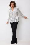 Блуза BegiModa 4146 круги на белом