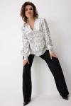 Блуза BegiModa 4146 круги на белом