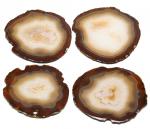 Агатовые срезы на 4 персоны "Подставка под горячее", 595г (N)