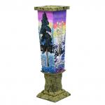 Ваза декоративная 270мм из камня змеевик "Зимний пейзаж"