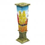 Ваза декоративная 270мм из камня змеевик "Осенний пейзаж"