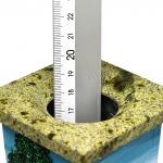 Ваза декоративная 270мм из камня змеевик "Осенний пейзаж"