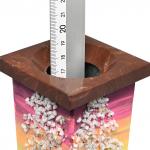 Ваза декоративная 270мм из камня лемезит "Зимний пейзаж"