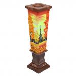 Ваза декоративная 270мм из камня лемезит "Осенний пейзаж"