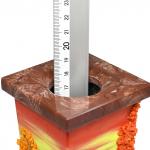 Ваза декоративная 270мм из камня лемезит "Осенний пейзаж"