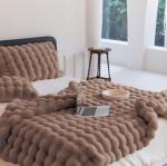 Меховое покрывало Mency POMEX02 цвет Капучино