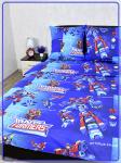 Детское постельное белье бязь Трансформеры вид 2 синий