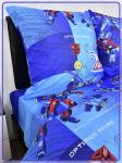 Детское постельное белье бязь Трансформеры вид 2 синий