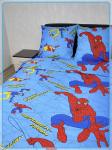 Детское постельное белье бязь Человек-паук вид 1 синий