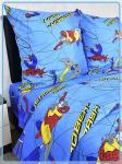 Детское постельное белье бязь Человек-паук вид 1 синий