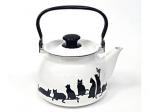 Чайник сферич. с мет.р. 42104-122/6-У4 3л (белая) Кошечки