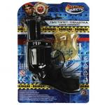 339813 Набор полиции пистолет-трещотка жетон, блист.14,3*21,5*5см ИГРАЕМ ВМЕСТЕ в кор.2*180шт