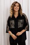 Блуза Gizart 15401 черный, золото