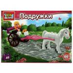 353527 Конструктор поездка на лошадке, 46 дет. Город мастеров в кор.80шт