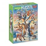 "ECO" ПАЗЛЫ для детей 160 элементов А4ф 220х330мм  -Лесные жители-