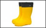 Nordman Silla сапоги женские из ЭВА утепленные с манжетой из вельвета, желтые