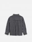 Сорочка верхняя детская для мальчиков Pablu черно-белая клетка
