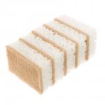 Набор губок для мытья посуды, 5 шт, 98x66x30мм, коралл белый