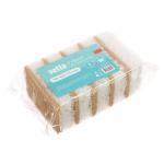 Набор губок для мытья посуды, 5 шт, 98x66x30мм, коралл белый