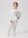 Набор детский для девочек ((1)джемпер и (2)брюки) Bemmi белый