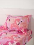 *Постельное бельё 1.5-спальное «Экономь и Я» Flamingo garden, бязь
